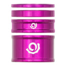 Kit de espaciadores combinados para auriculares Industry Nine de 1-1/8" (juego de 4), color morado
