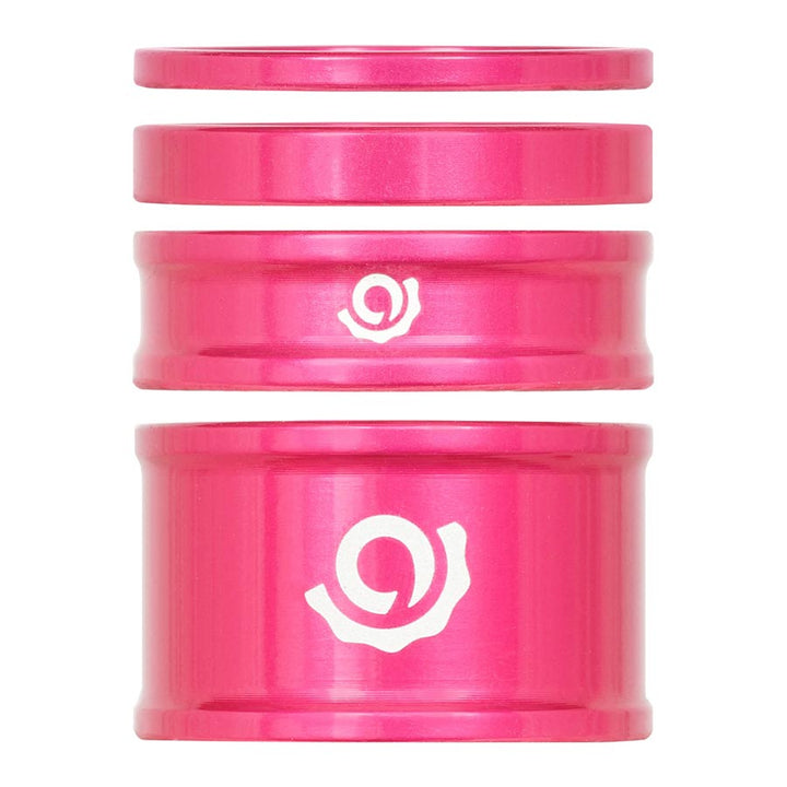 Kit de espaciadores combinados para auriculares Industry Nine de 1-1/8" (juego de 4), color rosa