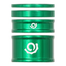 Industry Nine iRiX Headset Spacer Kit 1-1/8 Height: 2.5mm/5mm/10mm/20mm Aluminum Green
