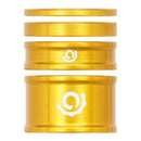 Kit de espaciadores combinados para auriculares Industry Nine de 1-1/8" (juego de 4 unidades, dorado)