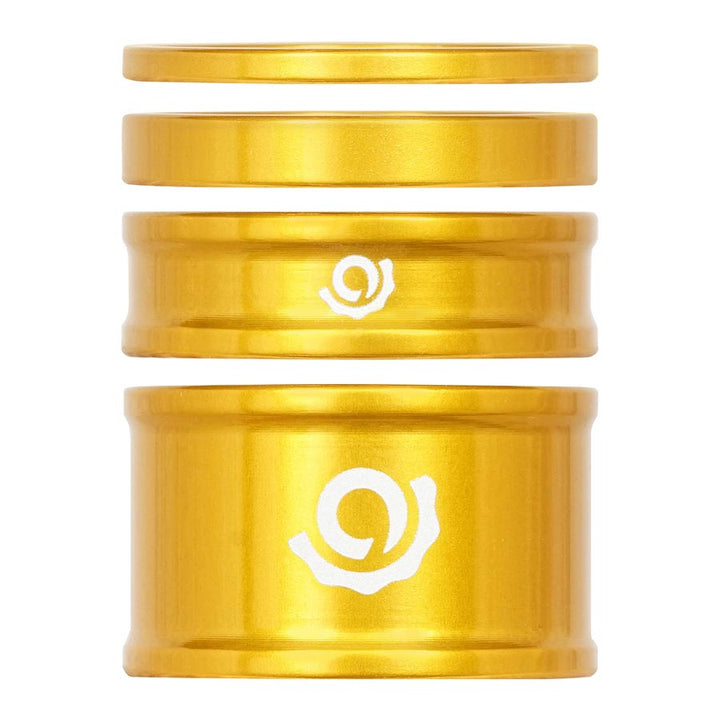 Kit de espaciadores combinados para auriculares Industry Nine de 1-1/8" (juego de 4 unidades, dorado)