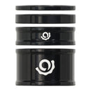 Kit de espaciadores combinados para auriculares Industry Nine de 1-1/8" (juego de 4), color negro