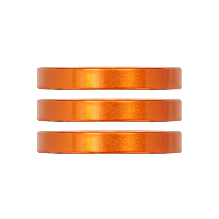 Espaciador para auriculares iRiX de Industry Nine (1-1/8"), altura: 5 mm, aluminio, color naranja, 3 unidades