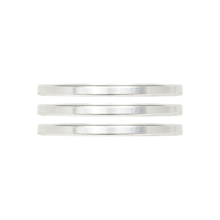 Industry Nine iRiX Headset Spacer 1-1/8 Height: 2.5mm Aluminum Silver 3pcs