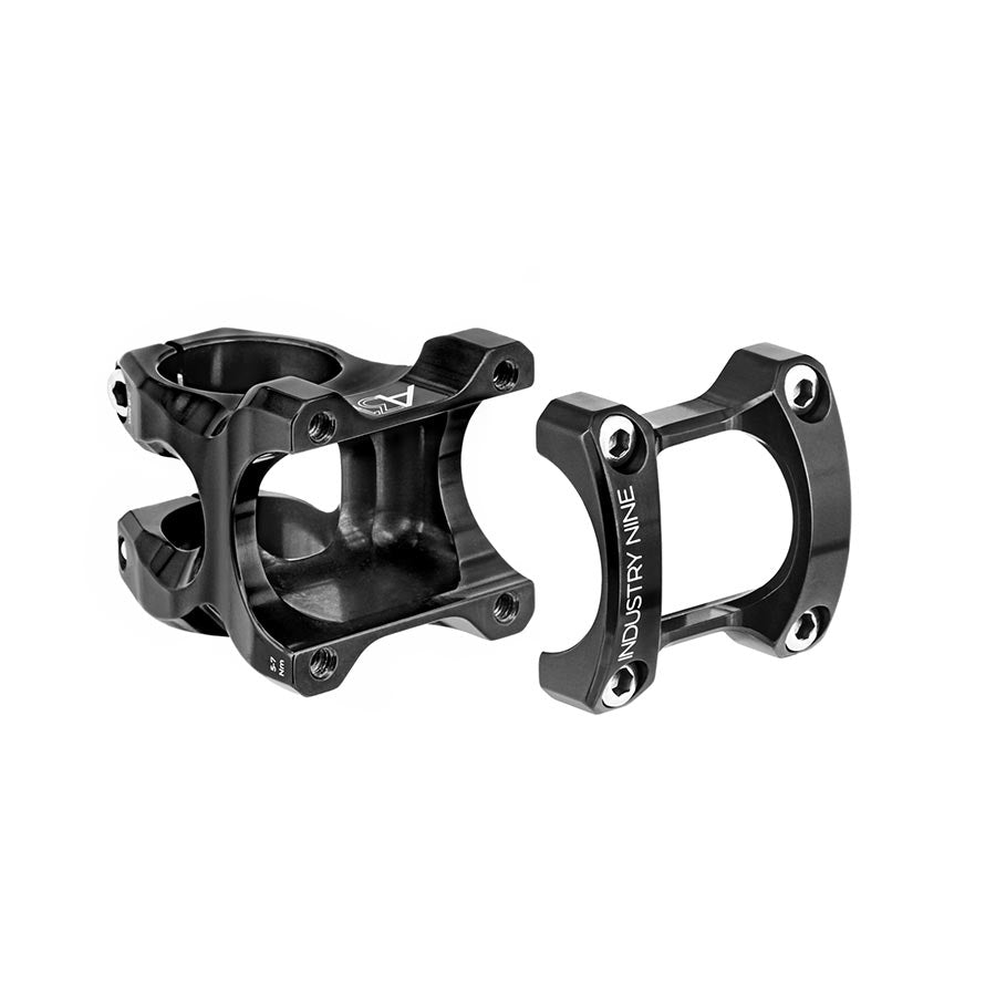 Industry Nine A318 Stem - 30mm 31.8mm Clamp +/-4.4 1 1/8&quot; Aluminum Black