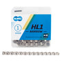 KMC HL1 Narrow Chain - Single Speed 3/32" 100 Links Half Link Chain Silver