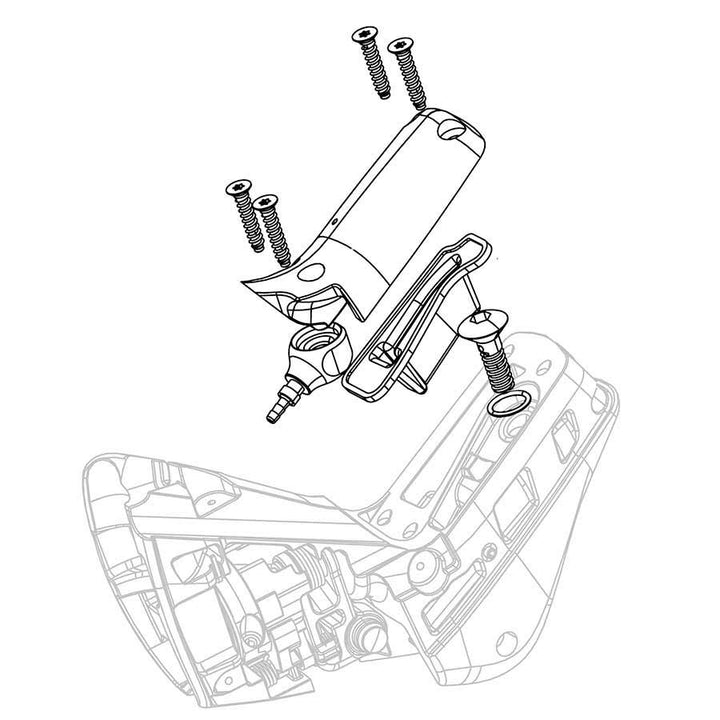 SRAM HRD/HRR Shift Lever Reservoir Cap/Bladder/Cap Screws Kit - Rear