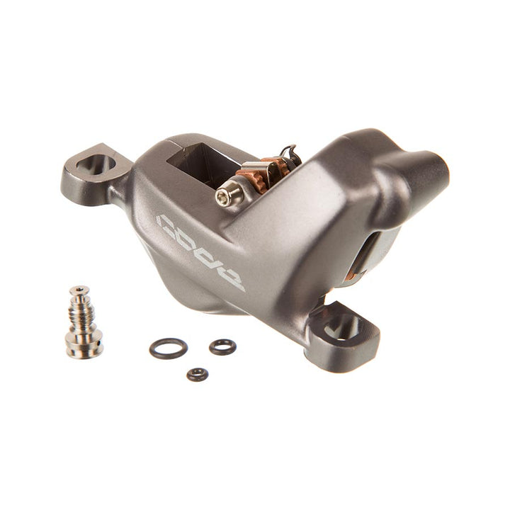 Pinza de freno de disco SRAM Code Bronze Stealth (montaje en poste delantero/trasero, 4 pistones, Polar oscuro C1)