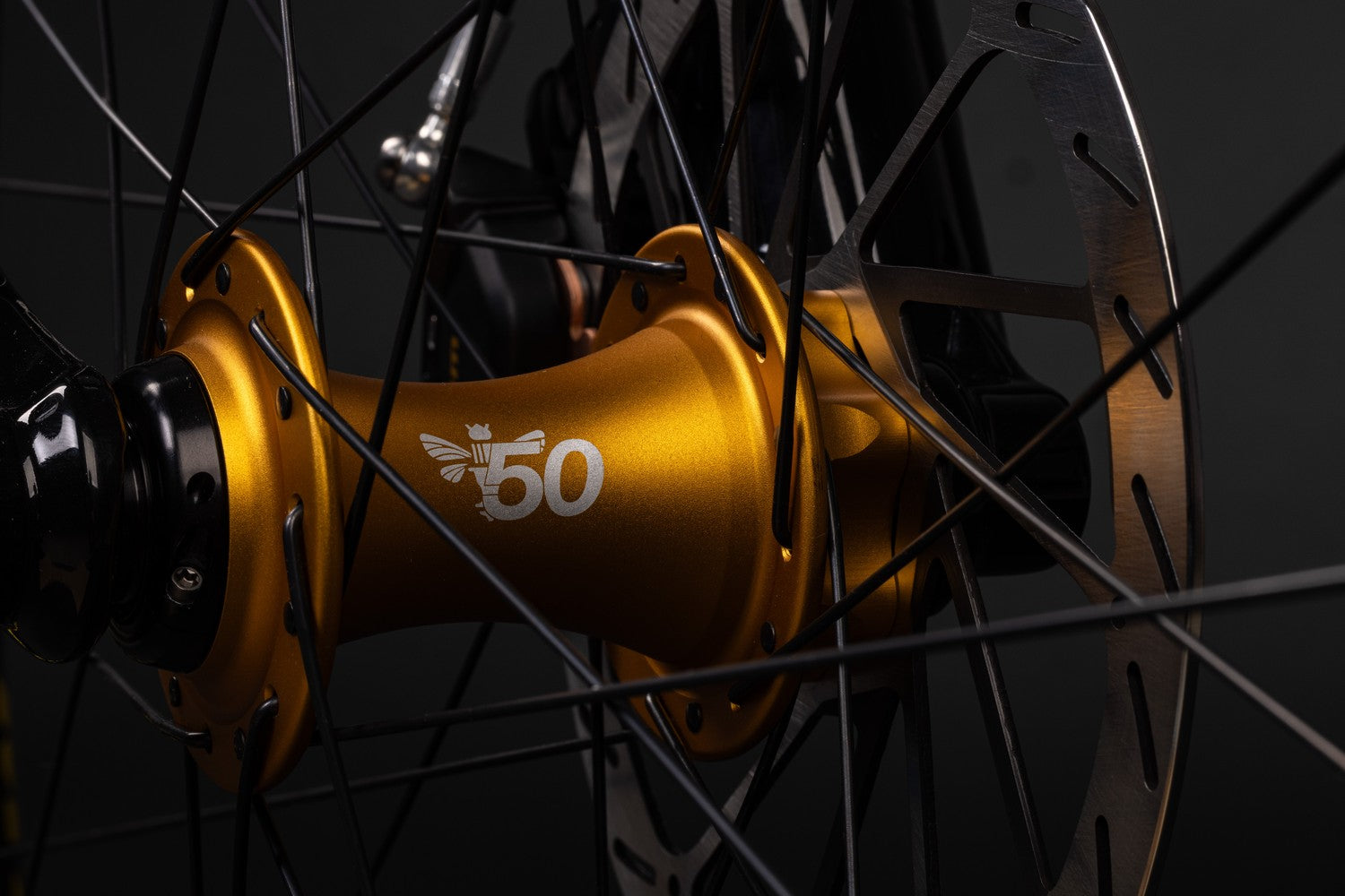 Chris King 50th golden colored hub