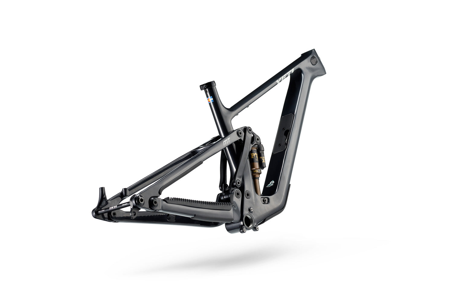 Slight rear angle of frame showing rear triangle