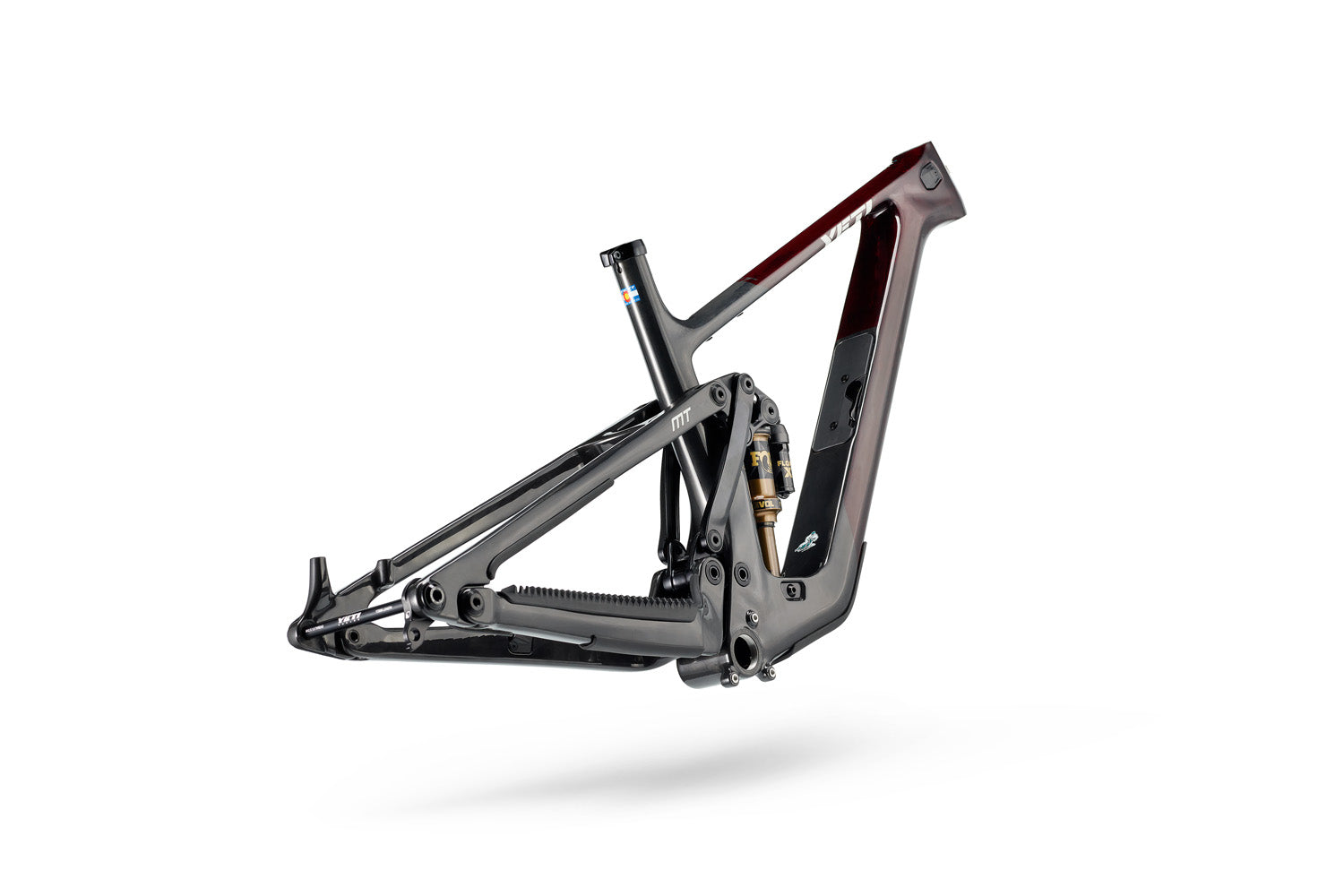 Rear angle with a focus on the rear triangle