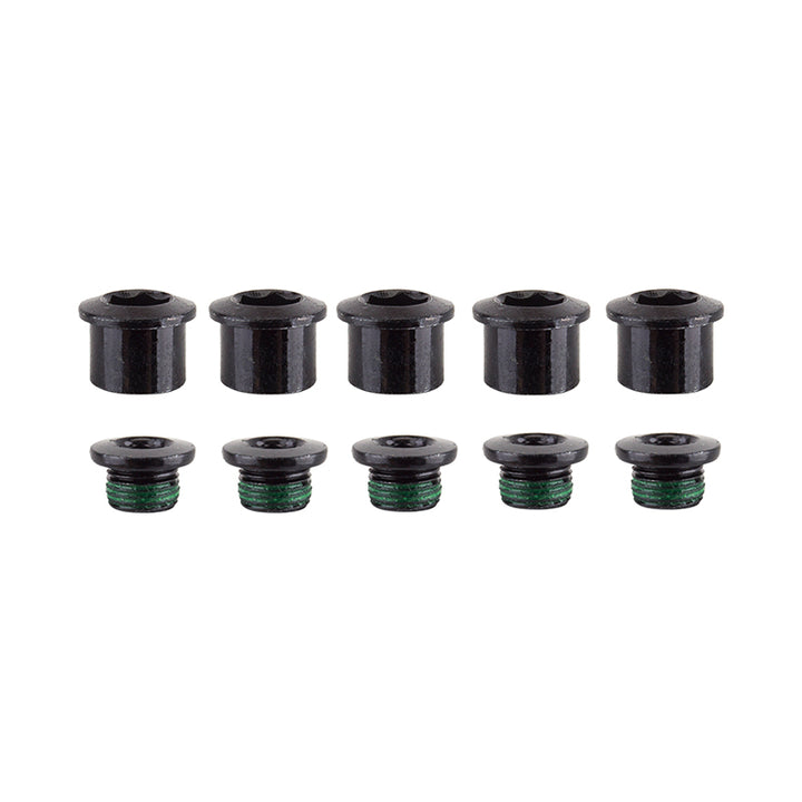 SRAM Road Double Chainring Aluminum Boltset 10 pieces BLK also fits SRAM Omnium Cranks