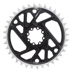 Plato SRAM XX Eagle T-Type de montaje directo - 36 dientes, 12 velocidades, 8 tornillos, montaje directo, desplazamiento de 3 mm, aluminio, negro D1