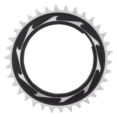 Plato SRAM XX SL Eagle con rosca tipo T - 34 dientes, 12 velocidades, rosca para XX SL PM Spider, desplazamiento de 0 mm, aluminio, negro/plata