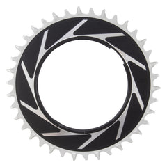 Plato SRAM XX SL Eagle con rosca tipo T - 38 dientes, 12 velocidades, rosca para XX SL PM Spider, desplazamiento de 3 mm, aluminio, negro/plata