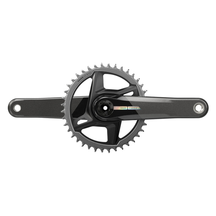 SRAM Force D2 1x Crankset Speed: 12 Spindle: 28.99mm BCD: Direct Mount 40 DUB 170mm Black Road Disc