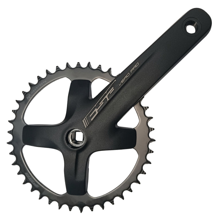Juego de bielas Full Speed ​​Ahead Vero Pro 1x - 175 mm, 10/11 velocidades, plato MegaTooth de 42 dientes, interfaz de eje JIS de 120 BCD, N11 BLK