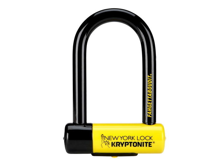 Candado en U Kryptonite New York de 8,25 x 15,24 cm con llave negra