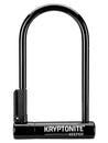 Candado en U Kryptonite Keeper de 4 x 8 pulgadas con llave negra. Incluye soporte.