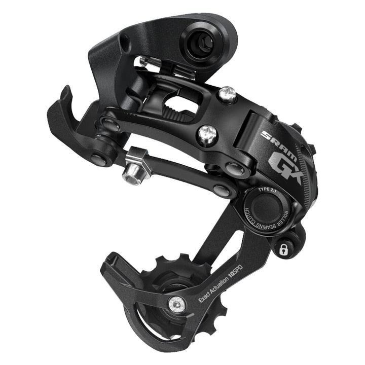 Desviador trasero SRAM GX de 10 velocidades, jaula corta, negro