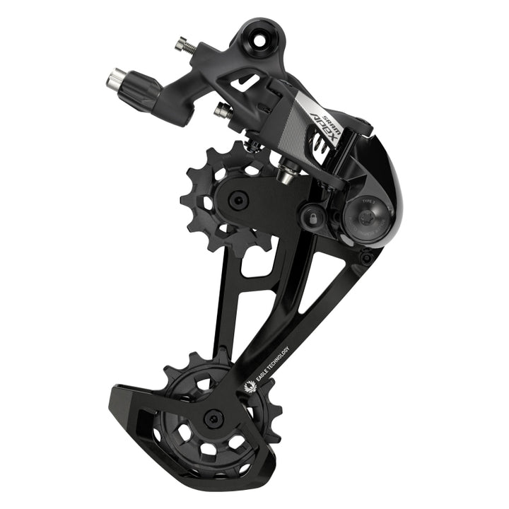 Desviador trasero SRAM Apex Eagle de 12 velocidades, jaula larga, 52 dientes máx., negro, D1