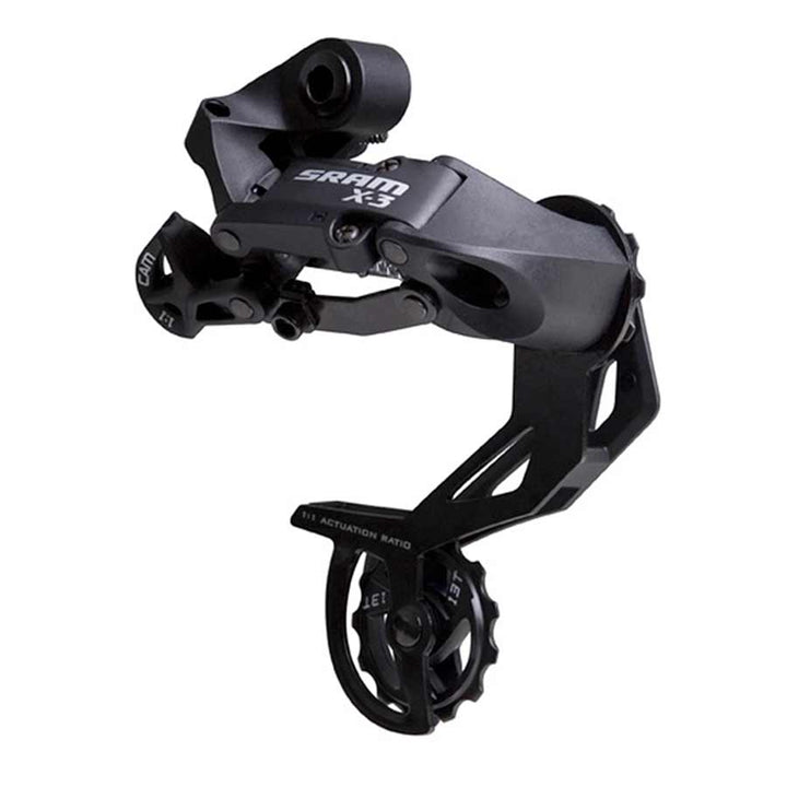 Desviador trasero SRAM X3 - 789 velocidades, jaula larga, negro