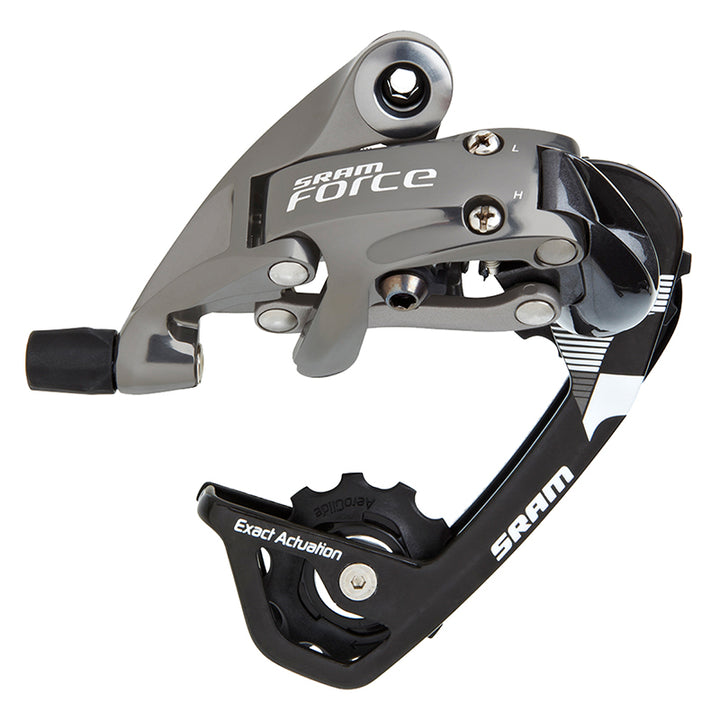 Desviador trasero SRAM Force WiFli de 10 velocidades, caja mediana, negro/plata