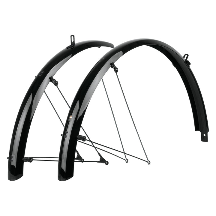 Juego de guardabarros SKS B55 Bluemels de cobertura completa - 55 mm 700 x 38-47 Negro