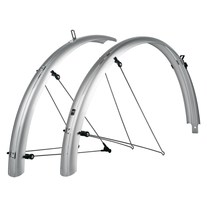 Juego de guardabarros SKS B55 Bluemels de cobertura completa - 55 mm 700 x 38-47 plateado