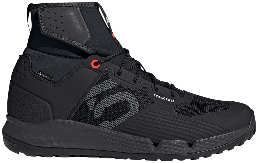 Five Ten Trailcross GTX Flat Shoes - Men's Core Black / Gray / Solar Red 10