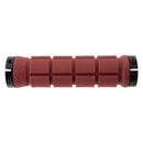 Puños Lizard Skins Northshore Lock-On de 130 mm, color rojo intenso