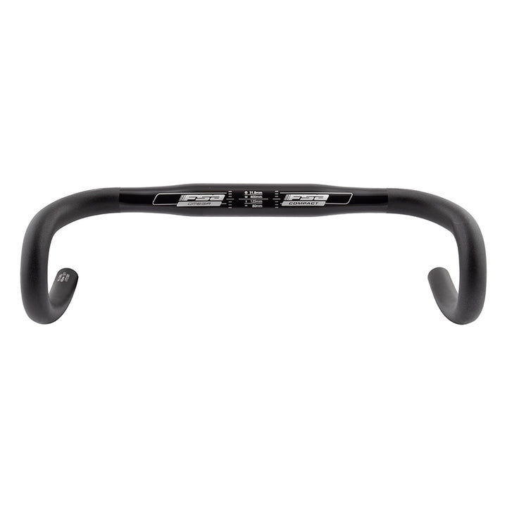 Manillar Omega Compact Drop de Full Speed ​​Ahead - Aluminio 31,8 mm 40 cm Negro