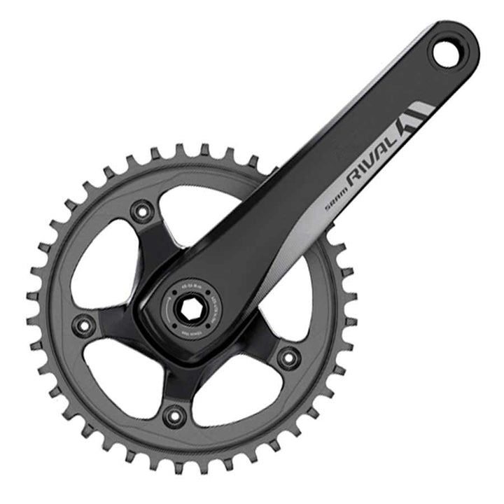 Juego de bielas SRAM Rival 1 - 175 mm, 10/11 velocidades, 42 dientes, 110 BCD, eje GXP, interfaz BLK