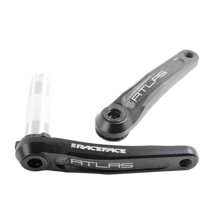 Juego de bielas RaceFace Atlas Downhill de 165 mm con eje RaceFace CINCH de montaje directo para cuadros BSA/PF30/BB30 BB107 de 83 mm (negro)