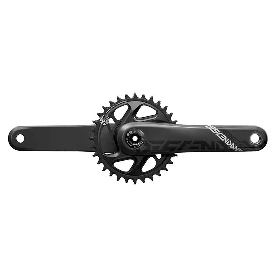 Juego de bielas TruVativ Descendant Carbon Eagle Boost - 170 mm, 12 velocidades, 32 dientes, eje DUB de montaje directo, interfaz negra