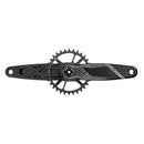 Juego de bielas TruVativ Descendant 6K de aluminio Eagle Boost - 170 mm, 12 velocidades, 32 dientes, eje DUB de montaje directo, interfaz negra