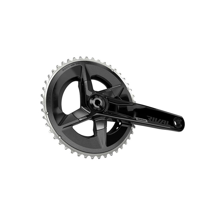 SRAM Rival AXS Crankset - 160mm 12-Speed 48/35t 107 BCD DUB Spindle Interface BLK D1