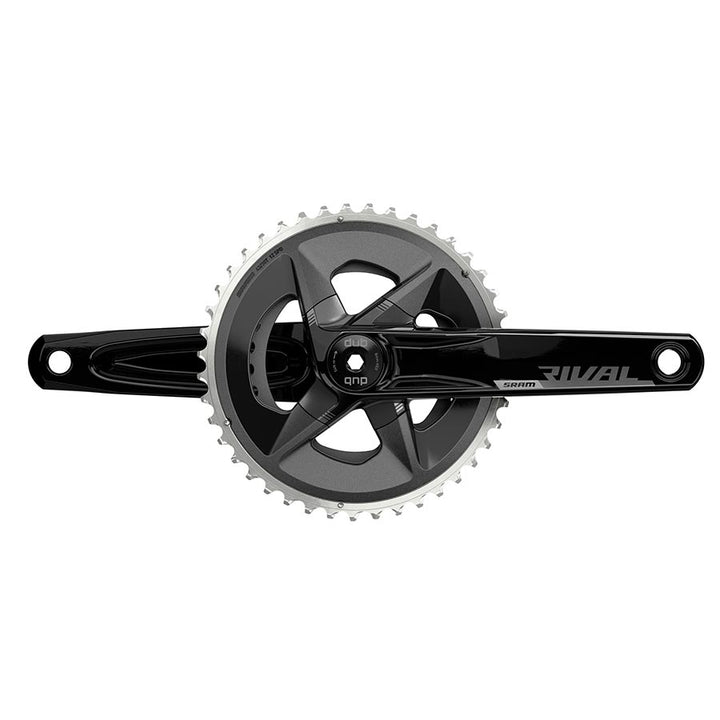 SRAM Rival D1 Wide 2x Crankset Speed: 12 Spindle: 28.99mm BCD: 94 43/30 DUB 160mm Black Road Disc