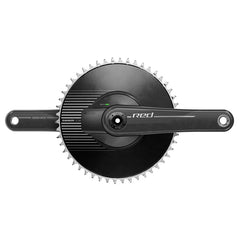SRAM Red AXS 1x Aero Power Meter E1 Juego de bielas con medidor de potencia Velocidad: 12 Eje: 28,99 mm BCD: Montaje directo SRAM 8 pernos 50 DUB 160 mm Black Road