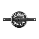 Juego de bielas SRAM RED AXS con medidor de potencia, 167,5 mm, 2x12 velocidades, 48/35 dientes, 8 tornillos, eje DUB de montaje directo, interfaz de carbono natural E1