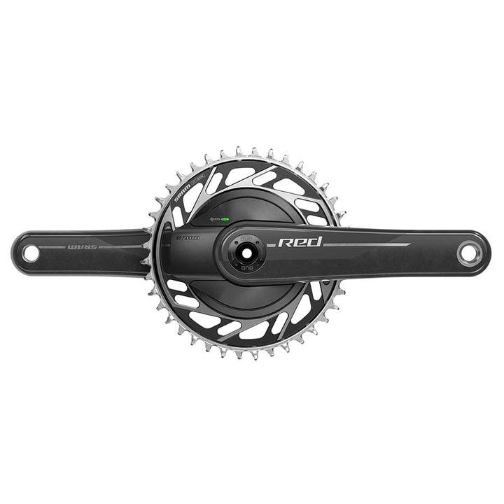 Juego de bielas SRAM RED 1x XPLR AXS con medidor de potencia, ancho de 165 mm, 13 velocidades, 40 dientes, montaje roscado, araña PM de 8 tornillos, eje DUB, carbono natural E1