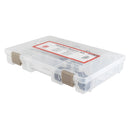 Kit de espaciadores de dirección de aluminio de Wheels Manufacturing - 1-1/8" surtido, 105 piezas plateadas