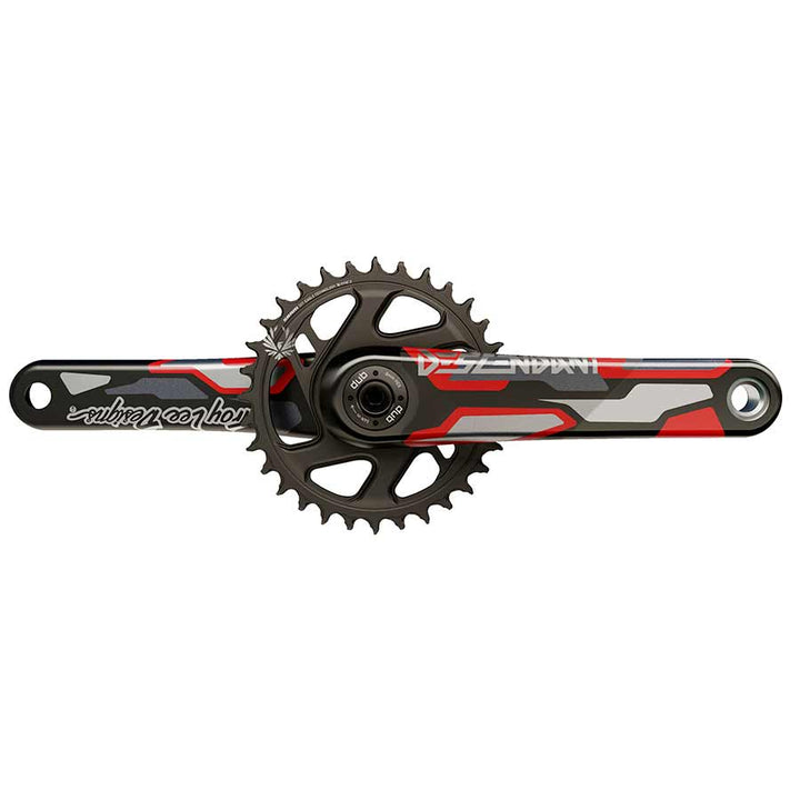 Juego de bielas Truvativ Descendant CoLab DUB Eje: 28,99 mm 32 DUB 170 mm Rojo Boost