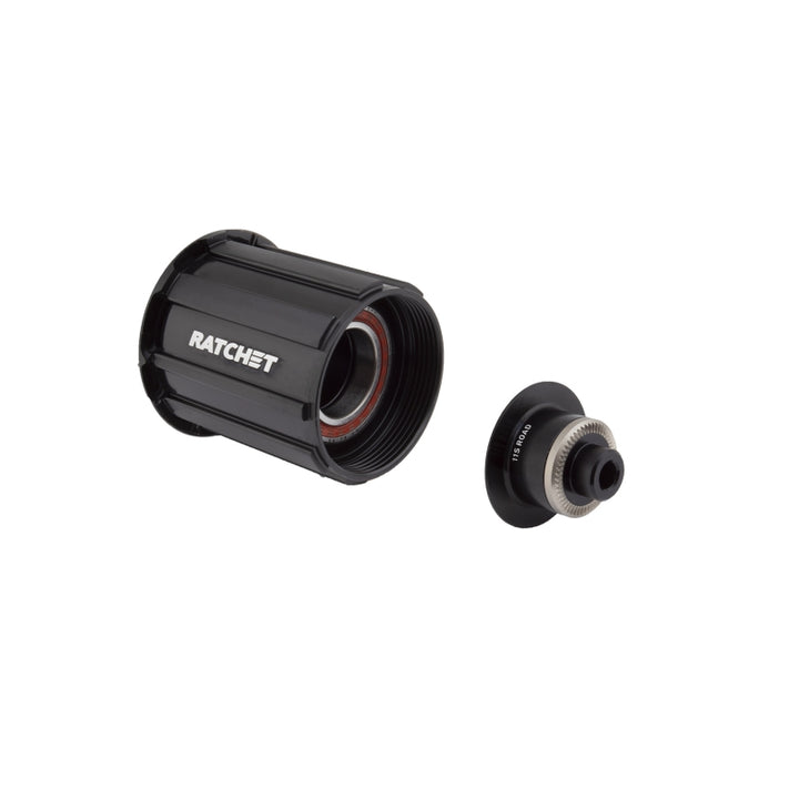 Cuerpo de buje libre de trinquete DT Swiss - Shimano HG 11 Road Light, rodamiento sellado de aluminio, cierre rápido x 130/135 mm, kit con tapa de extremo