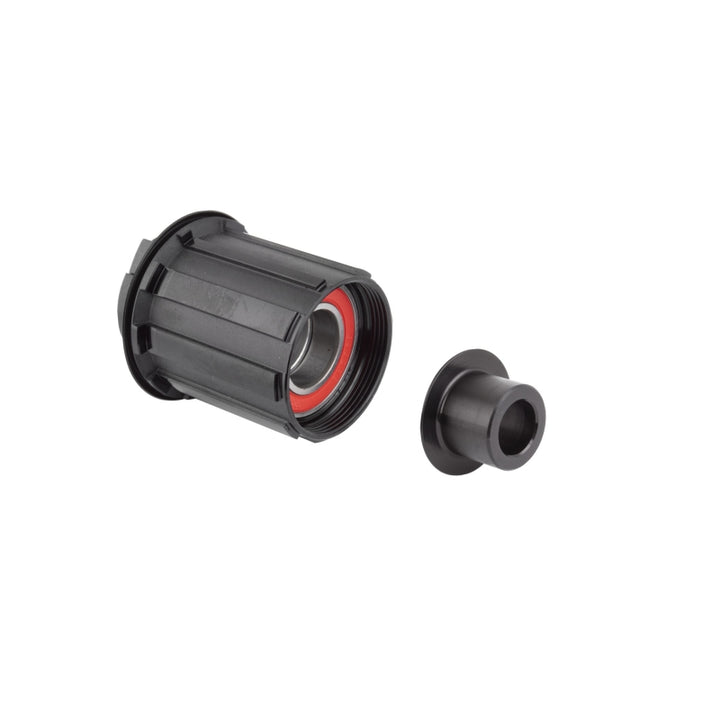 Cuerpo de buje libre DT Swiss de 3 trinquetes - Kit de rodamientos sellados de aluminio/acero estándar Shimano HG 11 MTN con tapa de extremo de 12 x 142 mm
