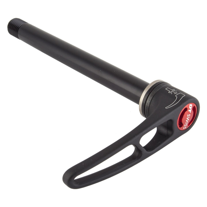 Eje pasante delantero DT Swiss RWS MTB - 12 x 100 mm Longitud total 121 mm Paso de rosca M12 x 1,5 mm Arandela plana Palanca enchufable