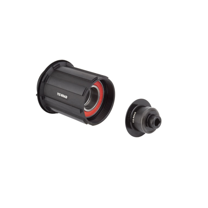 Cuerpo de buje libre DT Swiss de 3 trinquetes - Shimano HG 11 Road Standard, rodamiento sellado de aluminio/acero, cierre rápido x 130/135 mm, kit con tapa de extremo