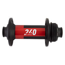 DT Swiss 240 Front Hub - 15 x 110mm Center-Lock Black/Red 32H