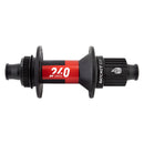 Buje trasero DT Swiss 240 EXP - 12 x 148 mm, Center-Lock Micro Spline, negro/rojo, 28 agujeros, 36 puntos