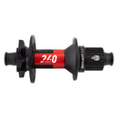 Buje trasero DT Swiss 240 EXP - 12 x 148 mm, 6 tornillos, micro estrías, negro/rojo, 32 agujeros, 36 puntos